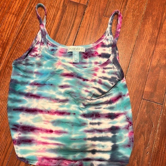 Forever 21 Tops - Forever21 self tie dyed tank top